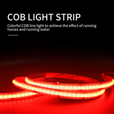 팬텀 COB LED 스트립 라이트 저전압 매우 좁은 유연한 라인 레드 컬러
