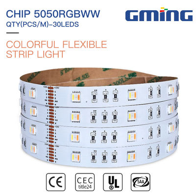 높은 밝기 50000 시간 수명 RGBWW SMD 5050 LED 스트립 라이트 9W