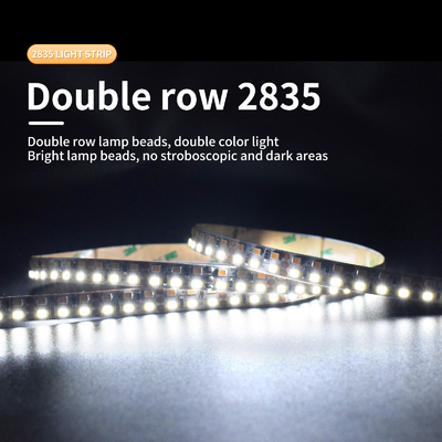 낮은 전압 밝은 5050 LED 지구 빛 12/24V 두 배 줄 삼색 빛